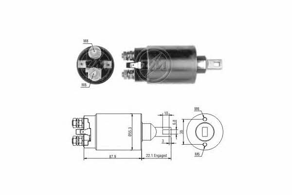 Era 227131 Solenoid switch, starter 227131: Buy near me at 2407.PL in Poland at an Affordable price!