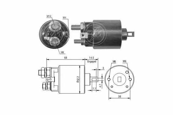 Era 227193 Solenoid switch, starter 227193: Buy near me at 2407.PL in Poland at an Affordable price!