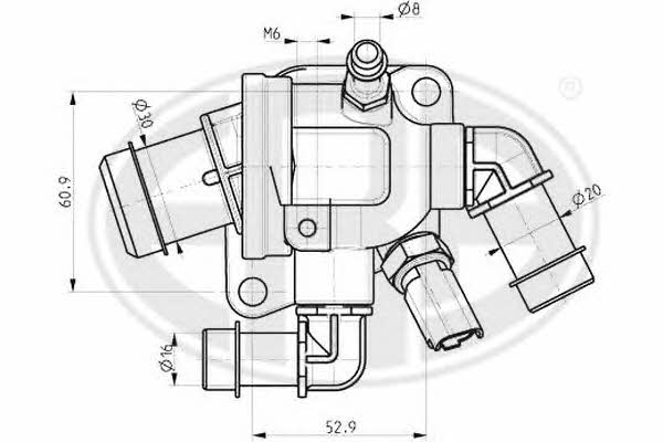 Era 350003 Thermostat, coolant 350003: Buy near me at 2407.PL in Poland at an Affordable price!