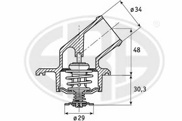 Era 350046 Thermostat, coolant 350046: Buy near me at 2407.PL in Poland at an Affordable price!