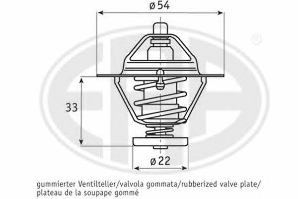 Era 350080 Thermostat, coolant 350080: Buy near me at 2407.PL in Poland at an Affordable price!