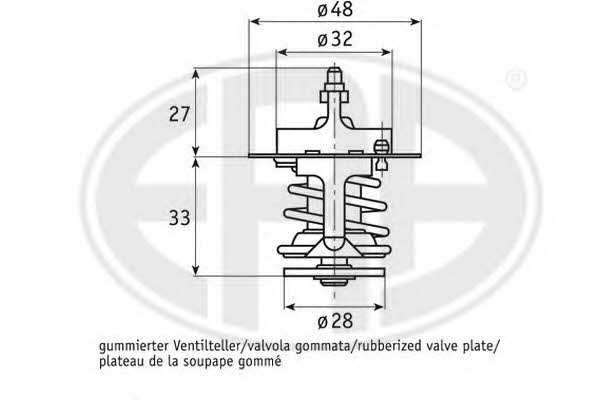 Era 350119 Thermostat, coolant 350119: Buy near me at 2407.PL in Poland at an Affordable price!