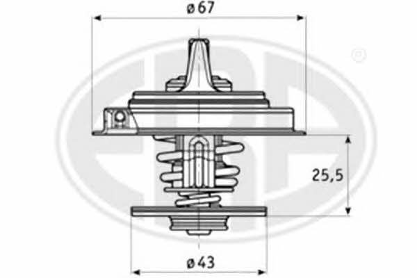 Era 350125 Thermostat, Kühlmittel 350125: Bestellen Sie in Polen zu einem guten Preis bei 2407.PL!