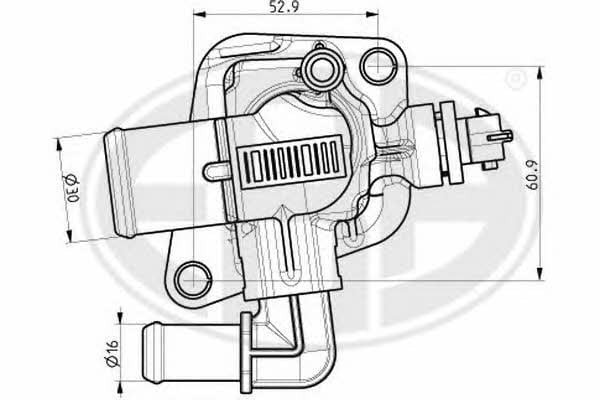 Era 350144 Thermostat, coolant 350144: Buy near me at 2407.PL in Poland at an Affordable price!