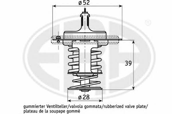 Era 350243 Thermostat, coolant 350243: Buy near me at 2407.PL in Poland at an Affordable price!