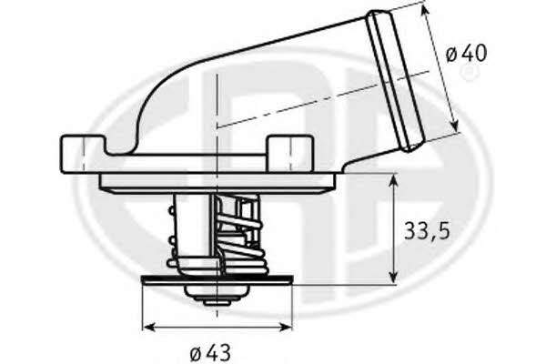 Era 350254 Thermostat, coolant 350254: Buy near me in Poland at 2407.PL - Good price!