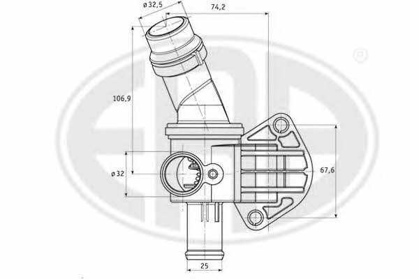 Era 350278 Thermostat, coolant 350278: Buy near me at 2407.PL in Poland at an Affordable price!