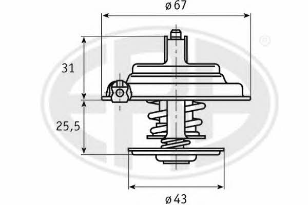 Era 350279 Thermostat, Kühlmittel 350279: Bestellen Sie in Polen zu einem guten Preis bei 2407.PL!