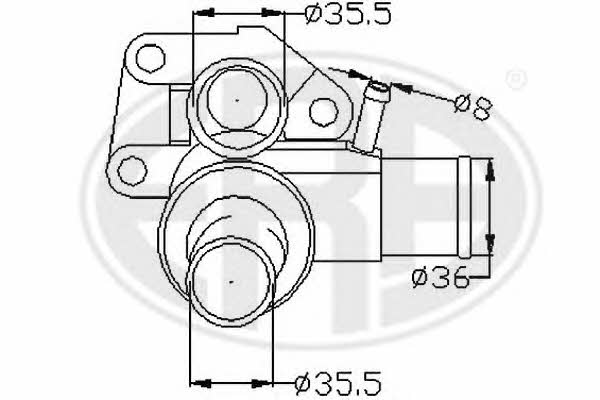 Era 350315 Thermostat, coolant 350315: Buy near me in Poland at 2407.PL - Good price!