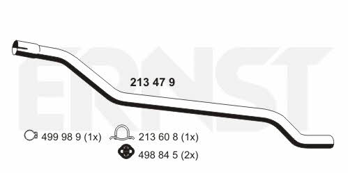 Ernst 213479 Exhaust pipe 213479: Buy near me in Poland at 2407.PL - Good price!