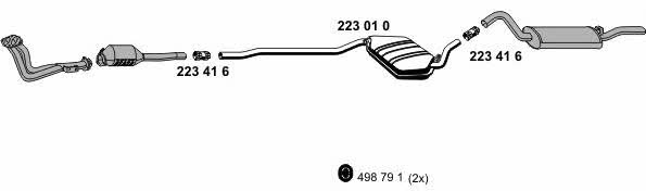Ernst 010053 Exhaust system 010053: Buy near me in Poland at 2407.PL - Good price!