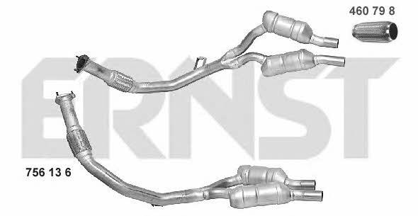 Ernst 756136 Catalytic Converter 756136: Buy near me in Poland at 2407.PL - Good price!