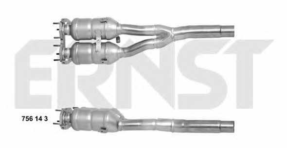 Ernst 756143 Catalytic Converter 756143: Buy near me in Poland at 2407.PL - Good price!