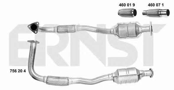 Ernst 756204 Catalytic Converter 756204: Buy near me in Poland at 2407.PL - Good price!