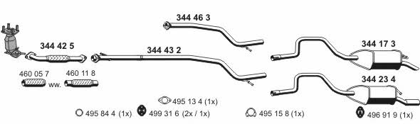 Ernst 030329 Exhaust system 030329: Buy near me in Poland at 2407.PL - Good price!