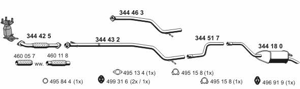  030330 Exhaust system 030330: Buy near me in Poland at 2407.PL - Good price!