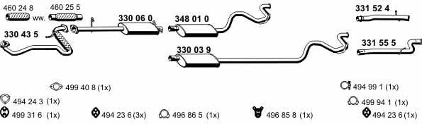  030356 Exhaust system 030356: Buy near me in Poland at 2407.PL - Good price!