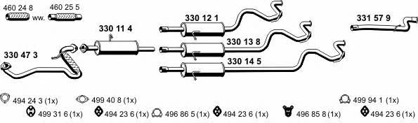  030363 Exhaust system 030363: Buy near me in Poland at 2407.PL - Good price!
