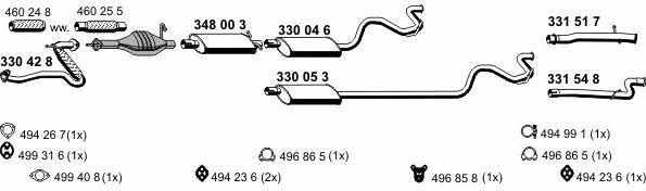  030382 Exhaust system 030382: Buy near me in Poland at 2407.PL - Good price!