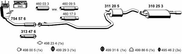 Ernst 030959 Exhaust system 030959: Buy near me in Poland at 2407.PL - Good price!