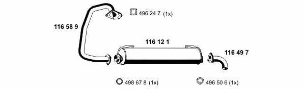  070275 Exhaust system 070275: Buy near me in Poland at 2407.PL - Good price!