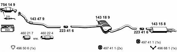 Ernst 070400 Exhaust system 070400: Buy near me in Poland at 2407.PL - Good price!