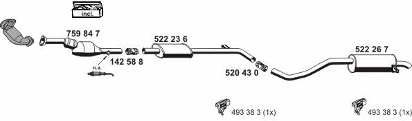 Ernst 100452 Exhaust system 100452: Buy near me in Poland at 2407.PL - Good price!