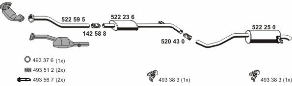 Ernst 100456 Exhaust system 100456: Buy near me in Poland at 2407.PL - Good price!