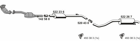 Ernst 100460 Exhaust system 100460: Buy near me in Poland at 2407.PL - Good price!