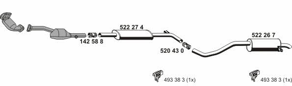 Ernst 100462 Exhaust system 100462: Buy near me in Poland at 2407.PL - Good price!