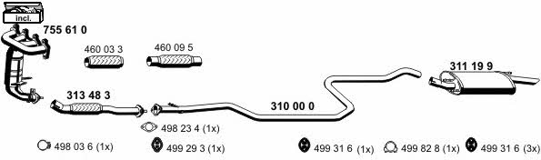  031194 Exhaust system 031194: Buy near me in Poland at 2407.PL - Good price!