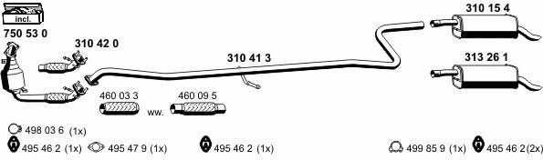  031420 Exhaust system 031420: Buy near me in Poland at 2407.PL - Good price!