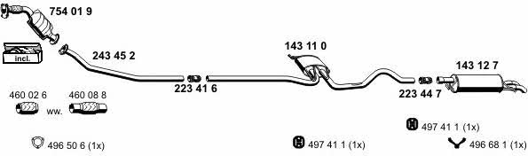 Ernst 070585 Exhaust system 070585: Buy near me in Poland at 2407.PL - Good price!