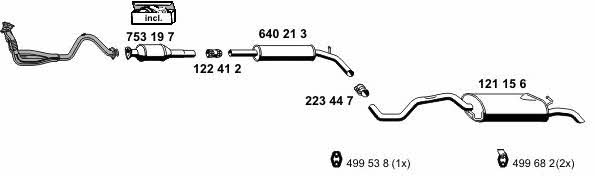 Ernst 070612 Exhaust system 070612: Buy near me in Poland at 2407.PL - Good price!