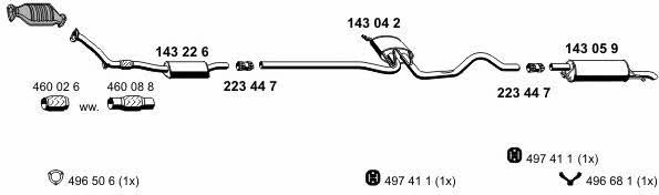 Ernst 070694 Exhaust system 070694: Buy near me in Poland at 2407.PL - Good price!