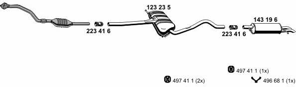 Ernst 070736 Exhaust system 070736: Buy near me in Poland at 2407.PL - Good price!