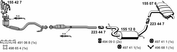 Ernst 070821 Exhaust system 070821: Buy near me at 2407.PL in Poland at an Affordable price!