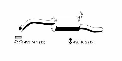 Ernst 331142 End Silencer 331142: Buy near me in Poland at 2407.PL - Good price!