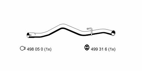 Ernst 331593 Exhaust pipe 331593: Buy near me in Poland at 2407.PL - Good price!