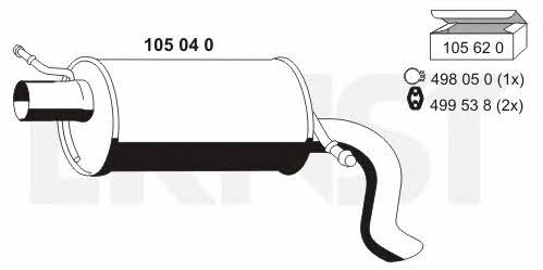 Ernst 105040 End Silencer 105040: Buy near me in Poland at 2407.PL - Good price!