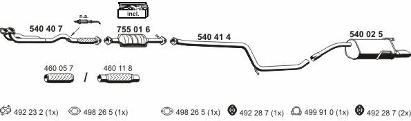 Ernst 110003 Exhaust system 110003: Buy near me in Poland at 2407.PL - Good price!