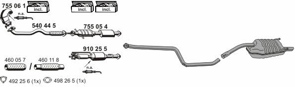Ernst 110014 Exhaust system 110014: Buy near me in Poland at 2407.PL - Good price!