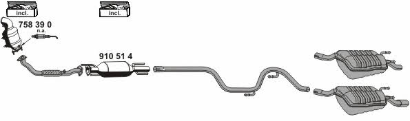 Ernst 110040 Exhaust system 110040: Buy near me in Poland at 2407.PL - Good price!