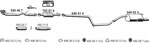 Ernst 110044 Exhaust system 110044: Buy near me in Poland at 2407.PL - Good price!