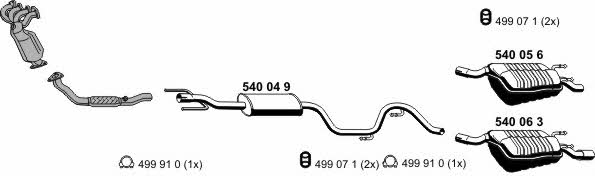 Ernst 110064 Exhaust system 110064: Buy near me in Poland at 2407.PL - Good price!