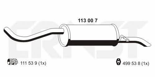 Ernst 113007 End Silencer 113007: Buy near me in Poland at 2407.PL - Good price!