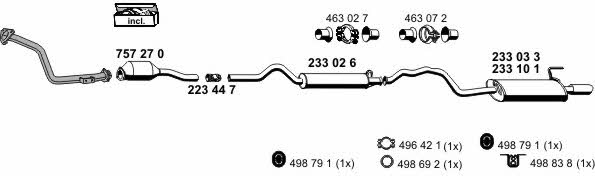  010213 Exhaust system 010213: Buy near me in Poland at 2407.PL - Good price!