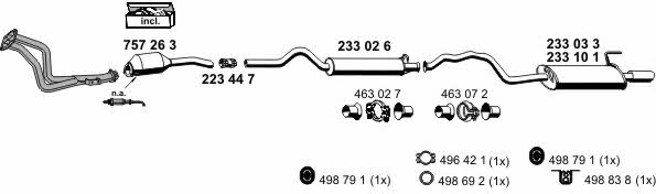  010215 Exhaust system 010215: Buy near me in Poland at 2407.PL - Good price!