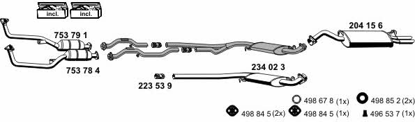  010229 Exhaust system 010229: Buy near me in Poland at 2407.PL - Good price!