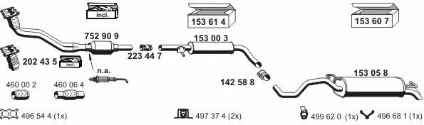  010247 Exhaust system 010247: Buy near me in Poland at 2407.PL - Good price!